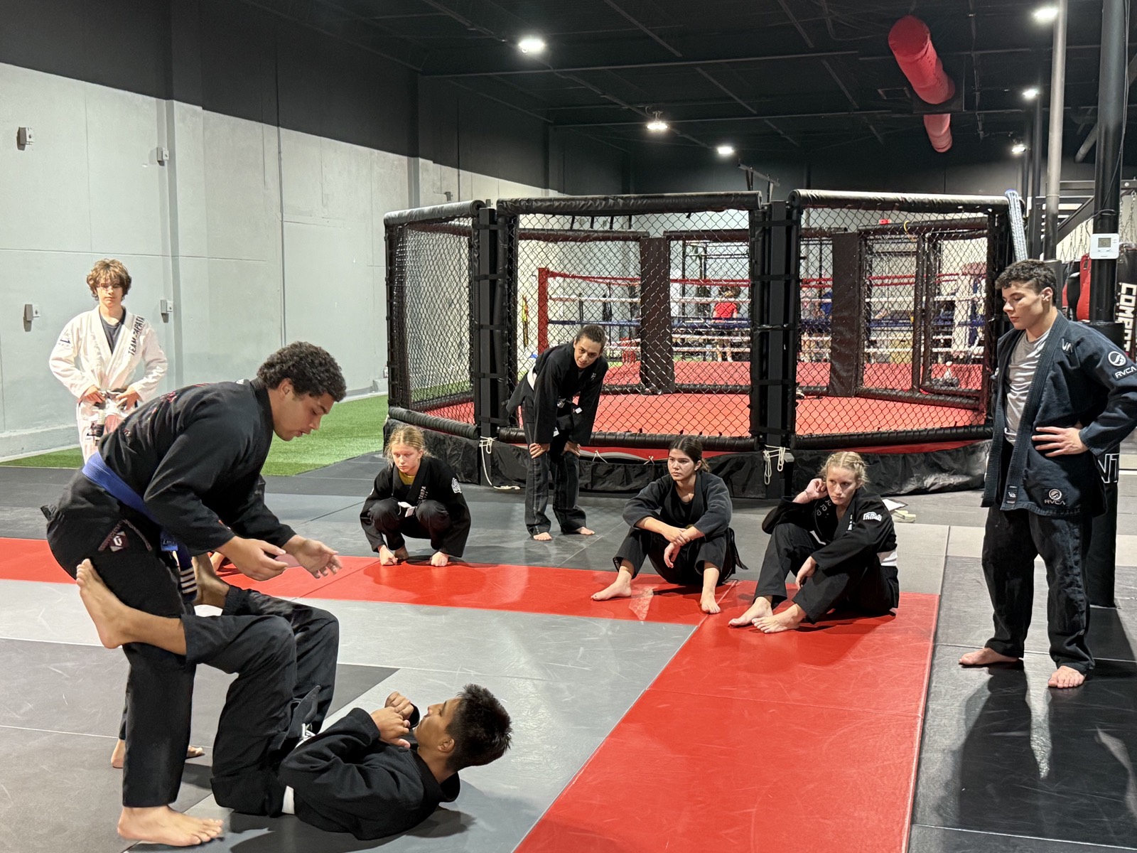 Teens class training at South Tampa Jiu-Jitsu & MMA